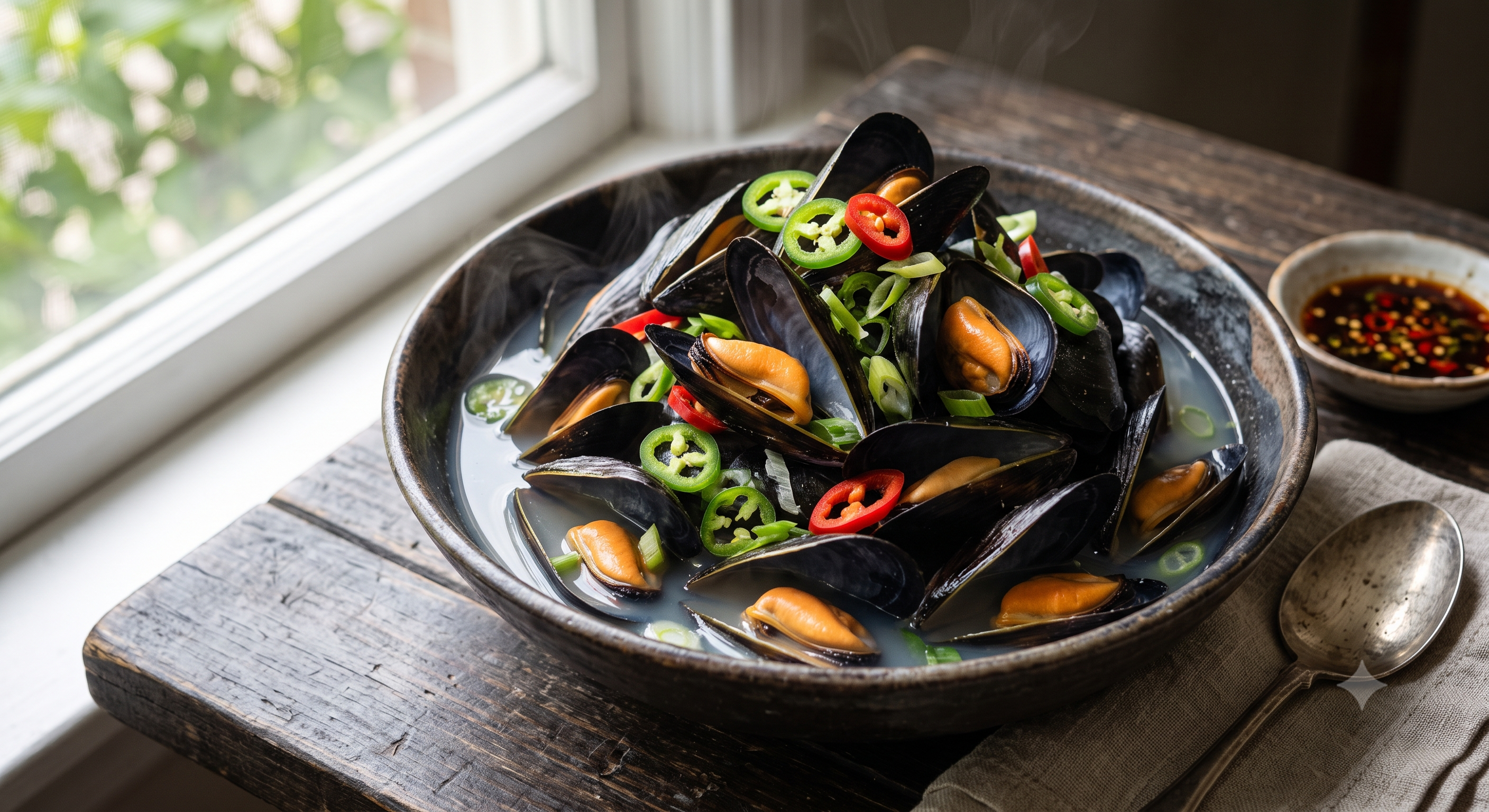 Korean Clear Mussel Soup (Honghap-tang)