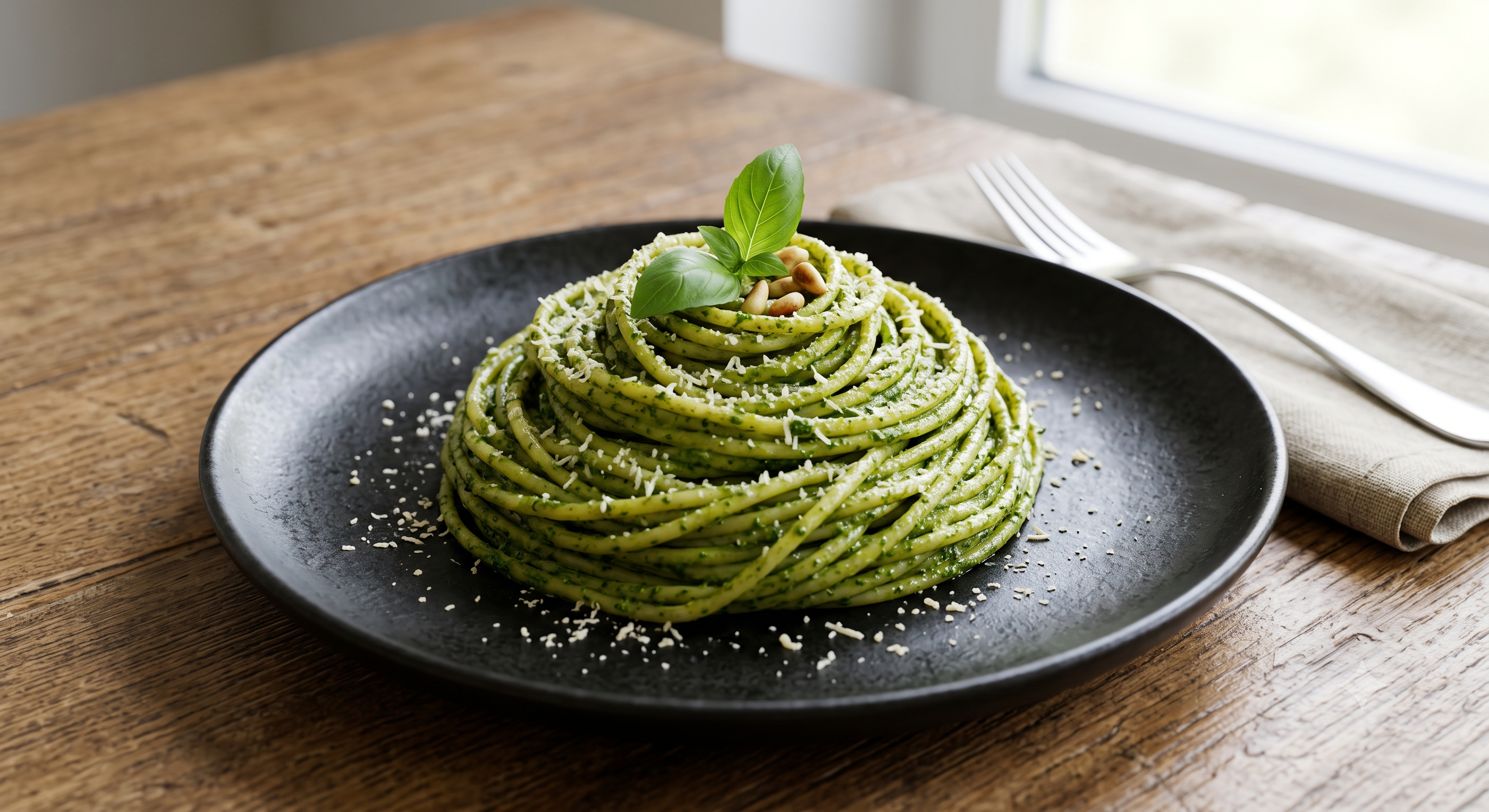 Creamy Basil Pesto Pasta
