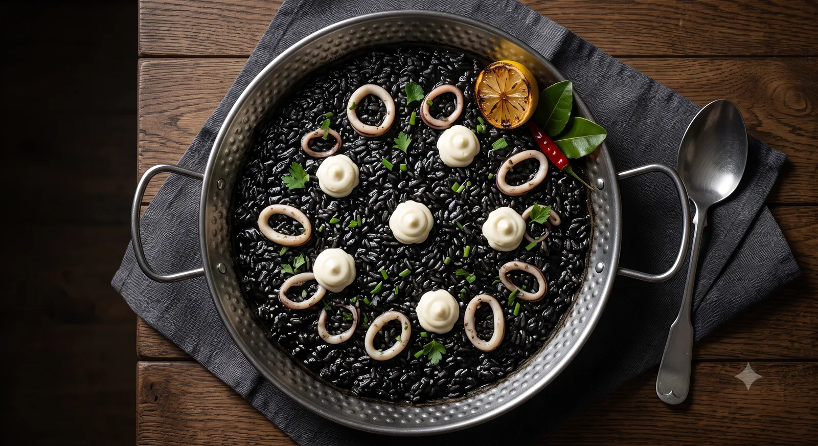 Spanish Squid Ink Paella (Arroz Negro)