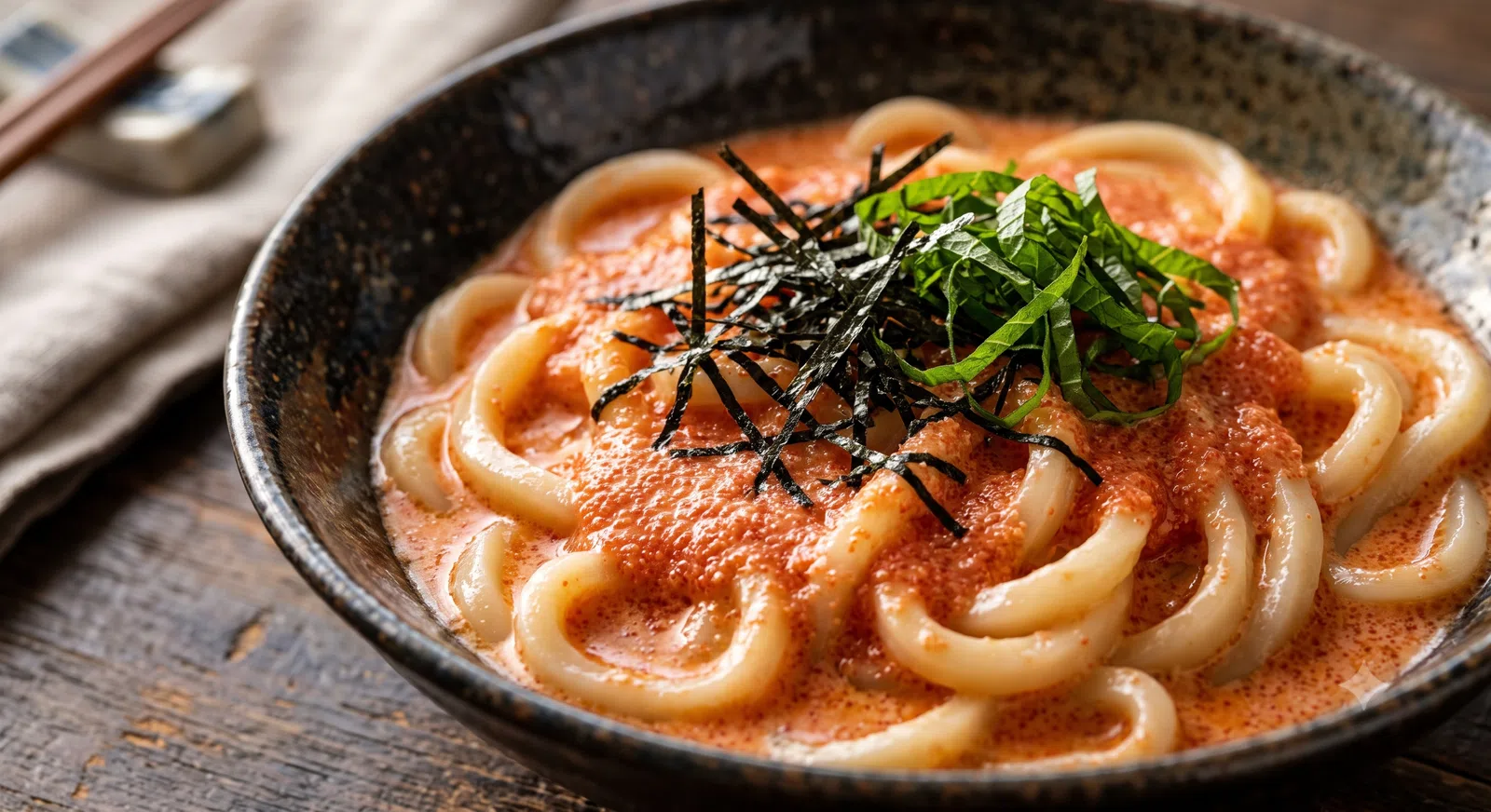 Spicy Mentaiko Cream Udon