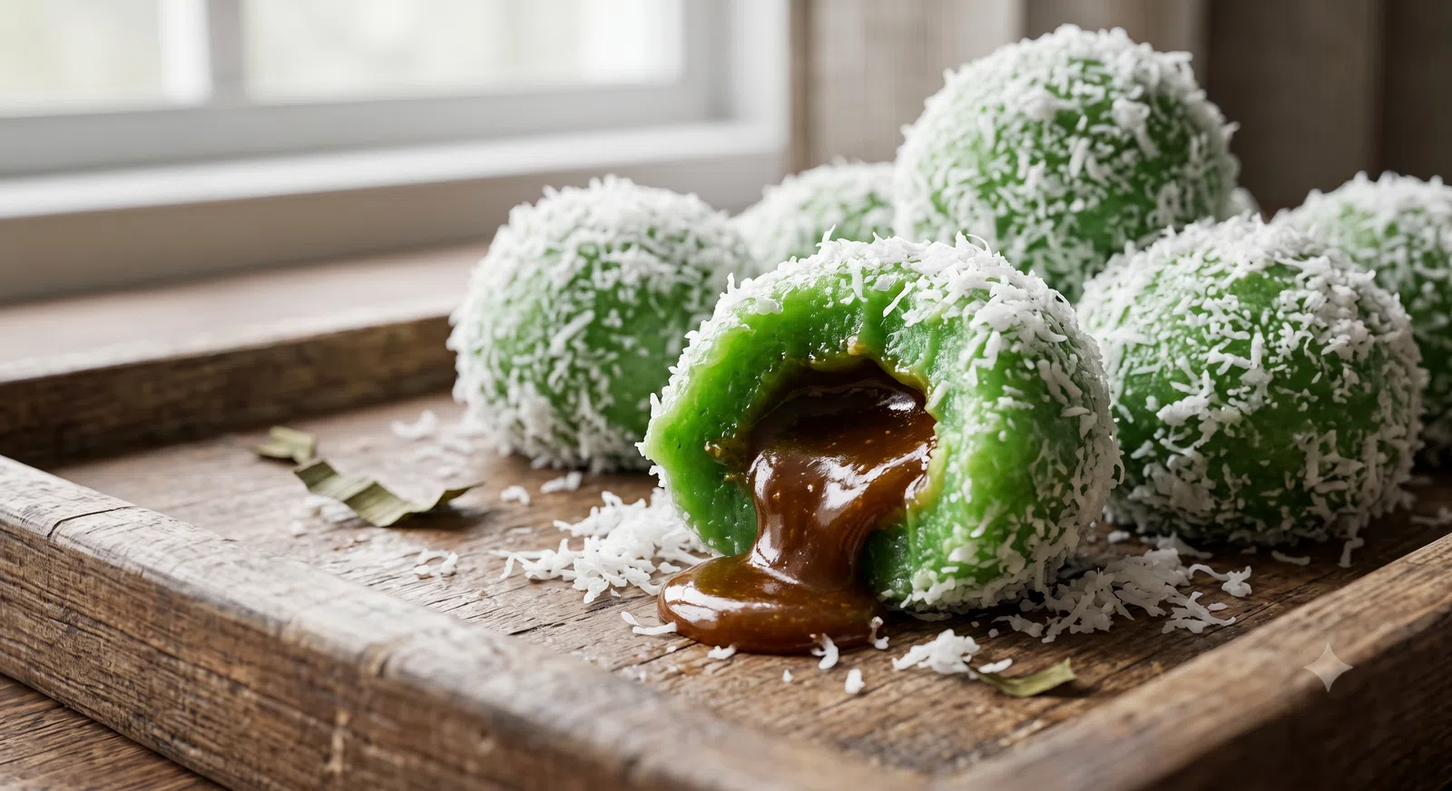 Onde-Onde (Pandan Glutinous Rice Balls)