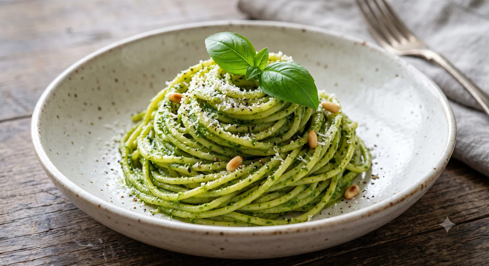 Classic Italian Basil Pesto Pasta