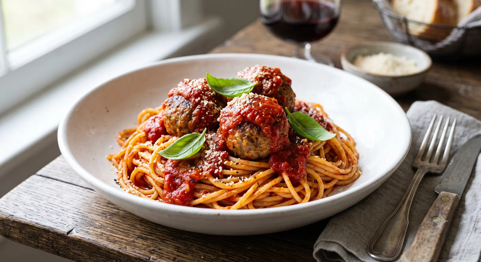 Classic Italian-American Spaghetti and Meatballs