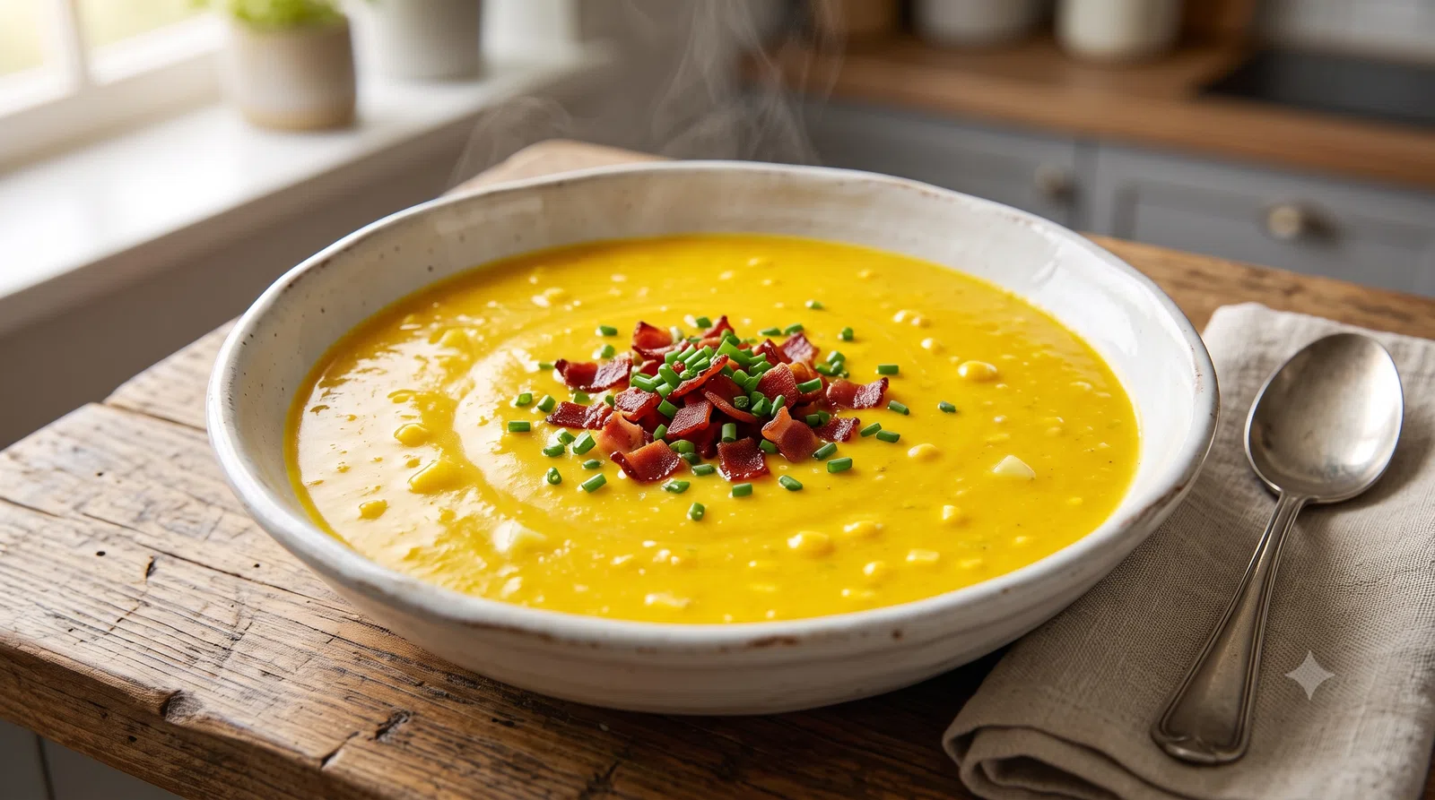 Creamy American Golden Sweet Corn Chowder
