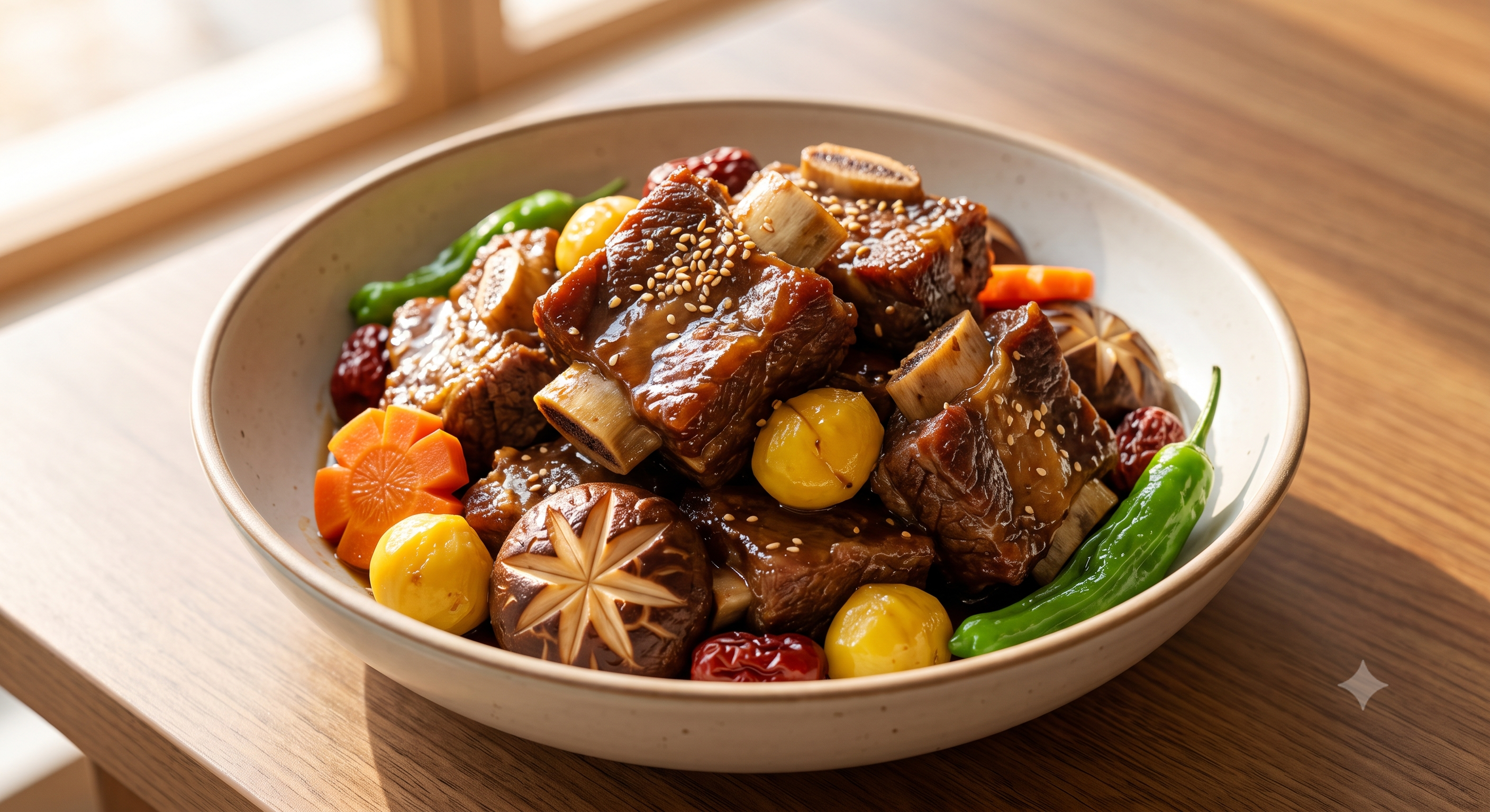 Classic Korean Braised Beef Short Ribs (Galbi-jjim)